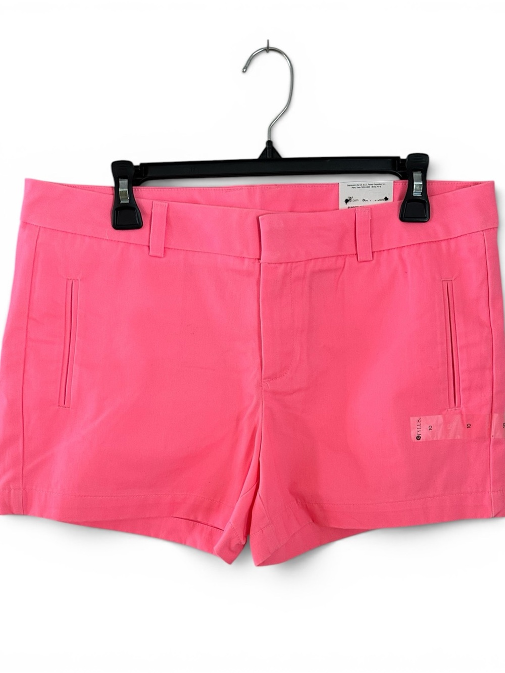 STYLUS Bright Pink Tailored Mid-Rise Shorts